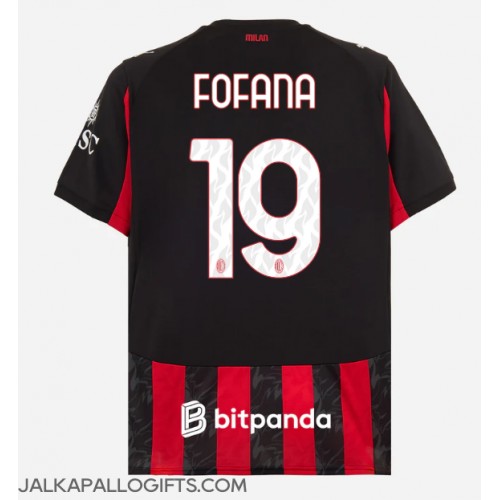 AC Milan Youssouf Fofana #19 Kotipaita 2025-26 Lyhythihainen